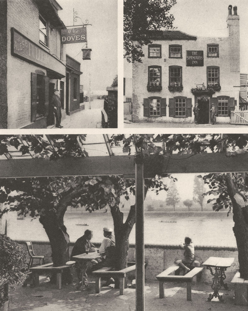 LONDON. Taverns. The Doves, Chiswick & The Spaniards, Hampstead 1926 old print